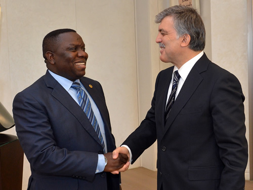 Cumhurbaşkanı Gül, Zambiya Dışişleri Bakanı Kalaba’yı Kabul Etti 